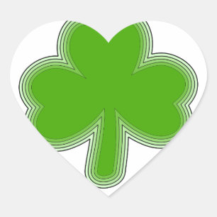 Sint Patrick's Shamrock Drawing Hart Sticker