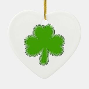 Sint Patrick's Shamrock Drawing Keramisch Ornament