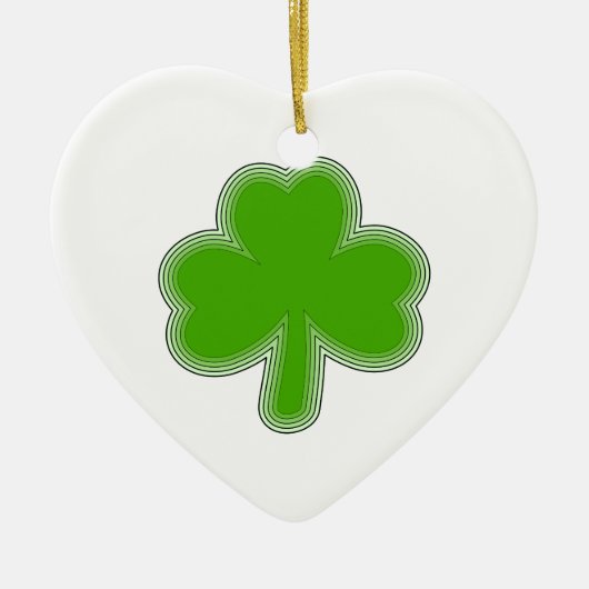 Sint Patrick's Shamrock Drawing Keramisch Ornament (Voorkant)