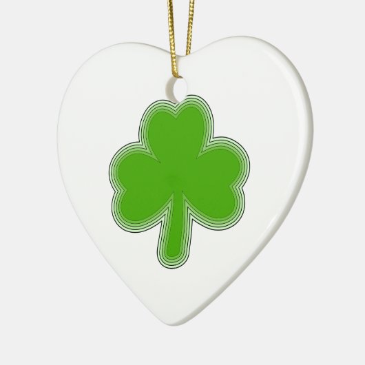Sint Patrick's Shamrock Drawing Keramisch Ornament (Links)