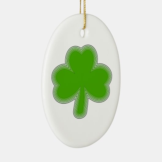 Sint Patrick's Shamrock Drawing Keramisch Ornament (Rechts)