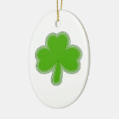 Sint Patrick's Shamrock Drawing Keramisch Ornament (Links)