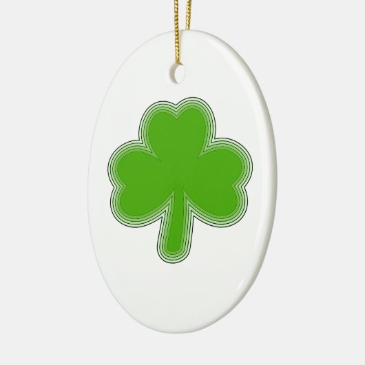 Sint Patrick's Shamrock Drawing Keramisch Ornament (Links)