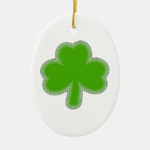 Sint Patrick's Shamrock Drawing Keramisch Ornament