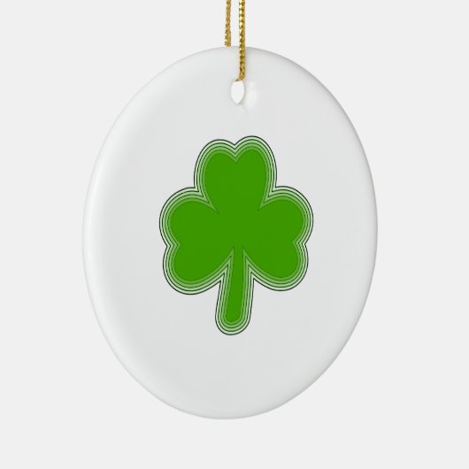 Sint Patrick's Shamrock Drawing Keramisch Ornament (Rechts)