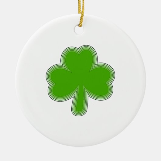 Sint Patrick's Shamrock Drawing Keramisch Ornament (Voorkant)