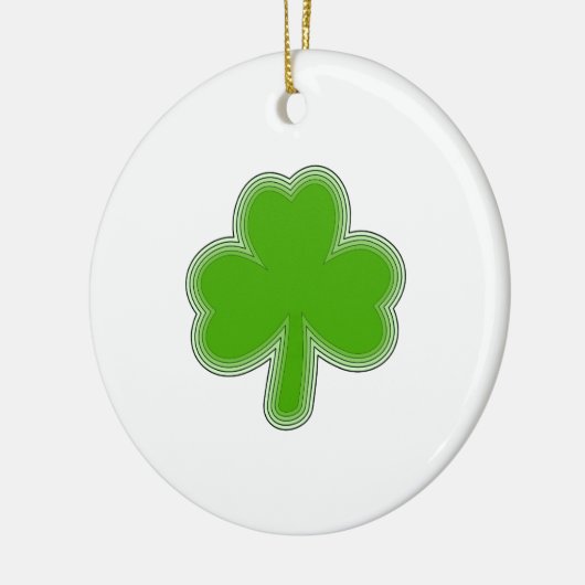 Sint Patrick's Shamrock Drawing Keramisch Ornament (Links)