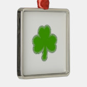 Sint Patrick's Shamrock Drawing Metalen Ornament (Rechts)