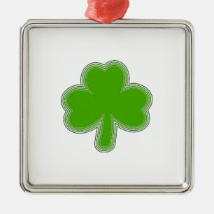 Sint Patrick's Shamrock Drawing Metalen Ornament