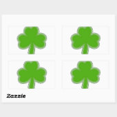 Sint Patrick's Shamrock Drawing Rechthoekige Sticker (Vel)