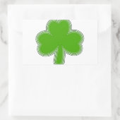 Sint Patrick's Shamrock Drawing Rechthoekige Sticker (Tas)