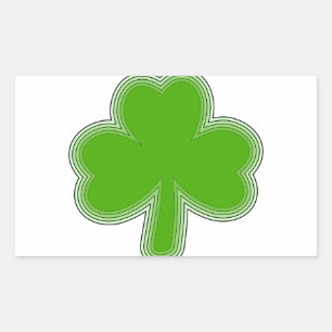 Sint Patrick's Shamrock Drawing Rechthoekige Sticker