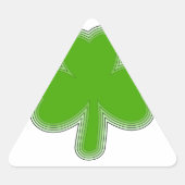Sint Patrick's Shamrock Drawing Sticker (Voorkant)