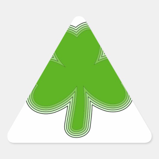 Sint Patrick's Shamrock Drawing Sticker (Voorkant)