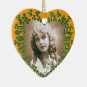 SINT PATRICK'S SHAMROCK HEART FOTO-TEMPLATE KERAMISCH ORNAMENT (Rechts)