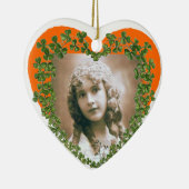 SINT PATRICK'S SHAMROCK HEART FOTO-TEMPLATE KERAMISCH ORNAMENT (Rechts)