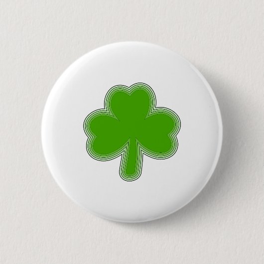 Sint-Patrick's Shamrock Tekening Ronde Button 5,7 Cm (Voorkant)