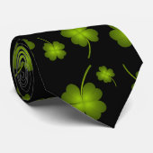 Sint-Patrick's Shamrocks stropdas (Opgerold)