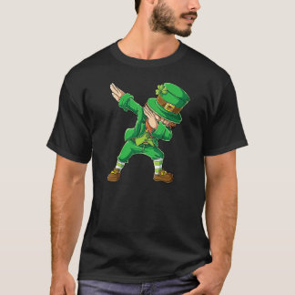 Sint-Patricks-Shirt Dabbing Leprechaun Boys Kinder T-shirt