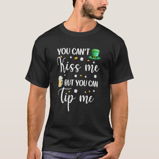 Sint-Patricks-Shirt Waitress Bartender Ti T-shirt (Voorkant)