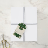Sint Patrick's Sparkly Shamrock with Heart Cadeaulabel (Met Touw)