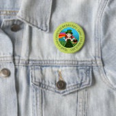 Sint Patrick's verjaardagsmeisje Dank je Ronde Button 5,7 Cm (In situ)