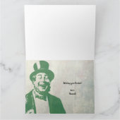 Sint Patricks Vriendschap Vintage Typografie Kaart (Binnen)