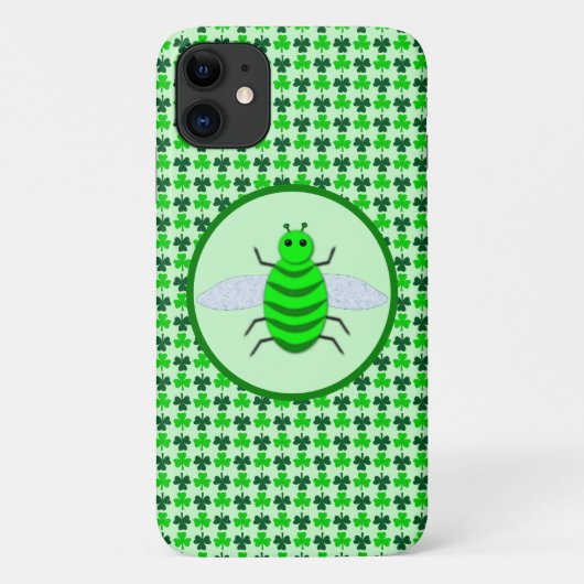Sint-Patricksdag Bij en Shamrocks Case-Mate iPhone Case (Achterkant)