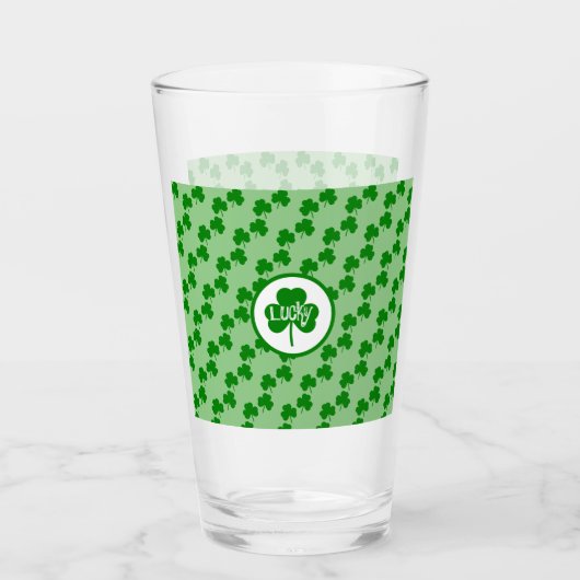 Sint-Patricksdag Glas (Voorkant)