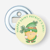 Sint-Patricksdag Pot met Goud Feest Button Flesopener (Voorkant)