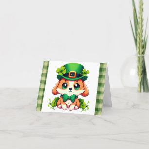 Sint-Patricksdag puppy Feestdagen Kaart