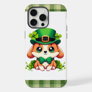 Sint-Patricksdag-puppy iPhone 15 Pro Max Case