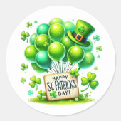 Sint-Patrickstickers Ronde Sticker (Voorkant)