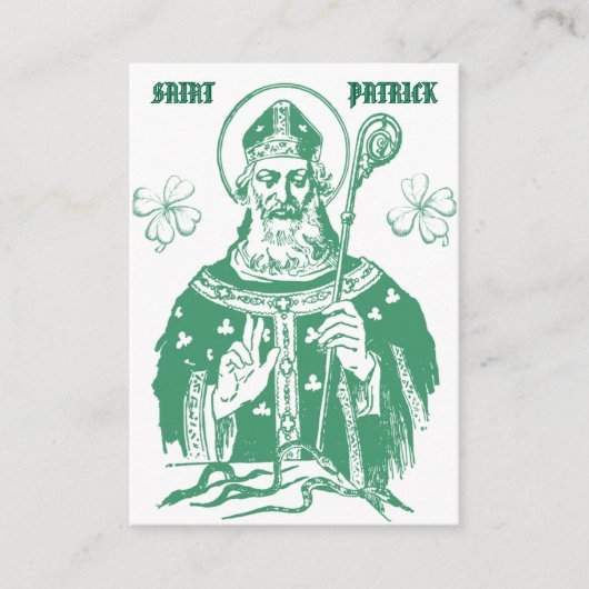 Sint-Patrickus Gebedskaart Plaatskaartje (Voorkant)