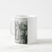 Sint-Patrickus verjaagt slangen Vintage Gravure A Koffiemok (Voorkant links)