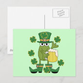 Sint-pats-kikker met T-shirts voor bier en Gifts Briefkaart (Voorkant / Achterkant)