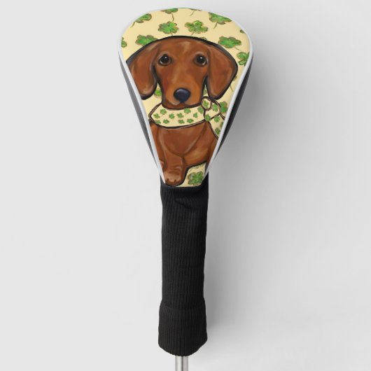 Sint-Patty Doxie Golfheadcover (Voorkant)