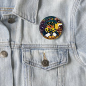 Sint Patty Yorkie Poo Ronde Button 5,7 Cm (In situ)