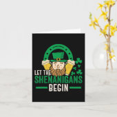 Sint Pattys Dag St Patrick’s Dag Shamrock Sint P Kaart (Gele Bloem)