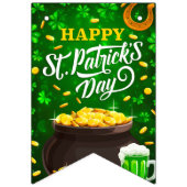 Sint-Patty's Day-brontbanner Vlaggetjes (Eerste vlag)