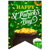 Sint-Patty's Day-brontbanner Vlaggetjes (Derde vlag)