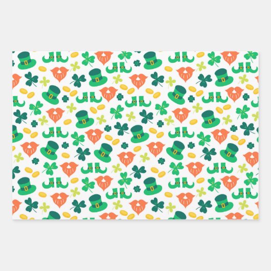 Sint-Patty's Day Wrapping Paper Sheets (Voorkant)