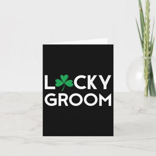 Sint Pattys Patricks Day Groom: Bachelor Party Kaart (Voorkant)