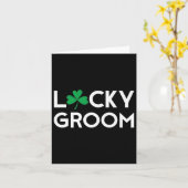 Sint Pattys Patricks Day Groom: Bachelor Party Kaart (Gele Bloem)