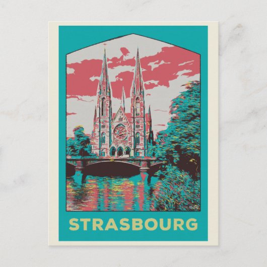 Sint-Paul Kerk afbeelding Frankrijk Post Briefkaart (Voorkant)