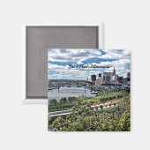 Sint-Paul, Landschap Minnesota Magneet (Voorkant / Achterkant)