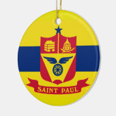 Sint-Paul* Minnesota kerstversiering Keramisch Ornament (Links)