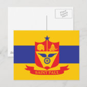 Sint-Paul vlag Briefkaart (Voorkant / Achterkant)