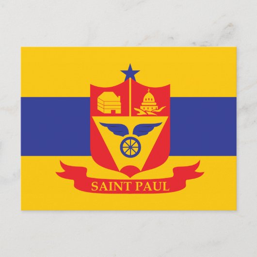 Sint-Paul vlag Briefkaart (Voorkant)