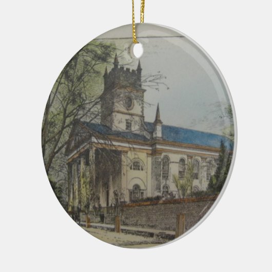 Sint-Paul's Episcopale Kerk, Charleston, SC Keramisch Ornament (Links)